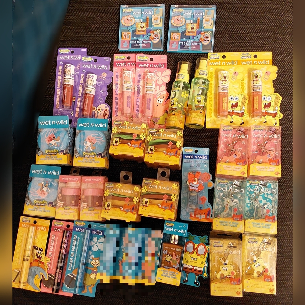 Wet n Wild SpongeBob Makeup Tools Collection Large Bundle